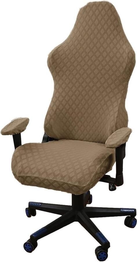 Gaming stoelhoezen gaming stoelhoes 4 stuks bureaustoel draaistoelhoes armleuning stoel achterkant flexibele stoelhoezen computer gaming stoel racen