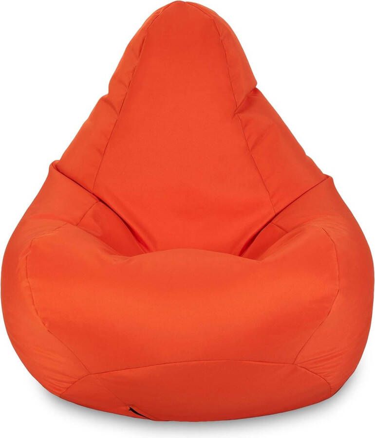 Gaming zitzak Outdoor gamingstoel voor woonkamer en buitengebruik Waterdicht Ergonomisch ontwerp Duurzaam en comfortabel (oranje zitzak)