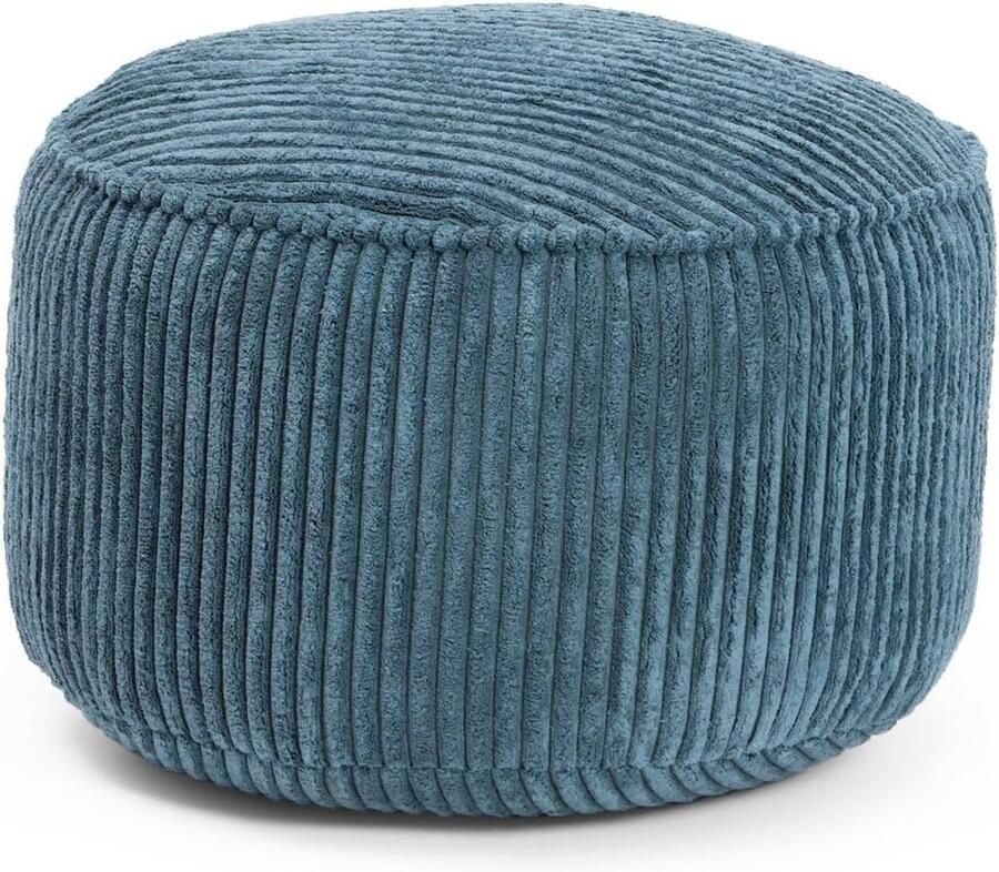 Gaming Zitzak Poef Corduroy 3-in-1 Functie Donkerblauw