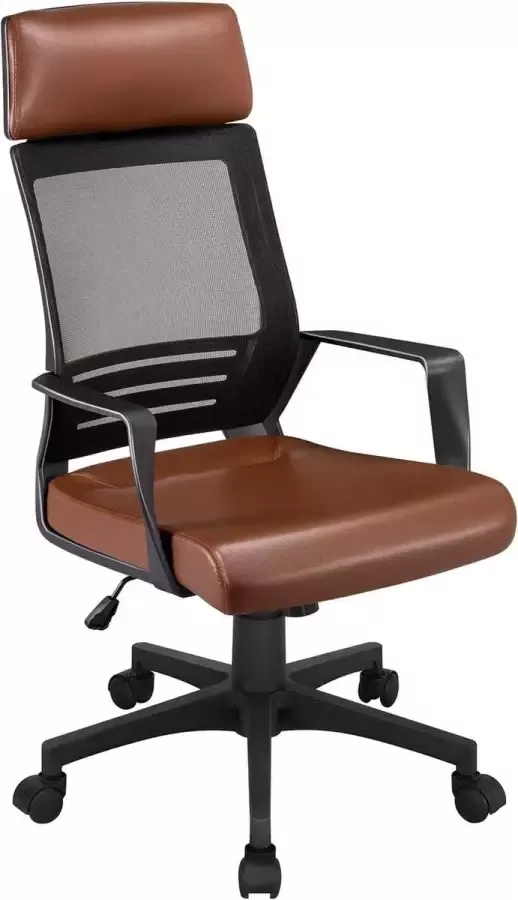 Gamingstoel bureaustoel ergonomische draaistoel computerstoel managersstoel met hoofdsteun voor soho- of kantoorwerk