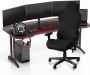 Gamingstoelhoes bureaustoelhoes zwarte rekbare stoelhoes bureaustoel gamingstoelhoezen voor computergamestoel racing-stijl bureaustoel (zwart) - Thumbnail 2