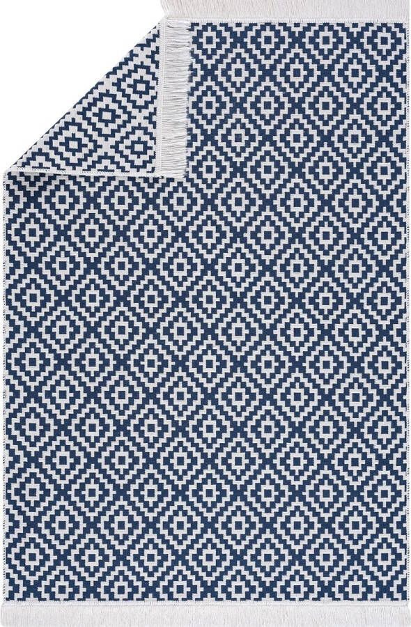 Gangtapijt loper vloerkleden voor woonkamer keuken slaapkamer kinderkamer badkamer wasbaar Boho decoratie blauw afmeting: 80 x 150 cm