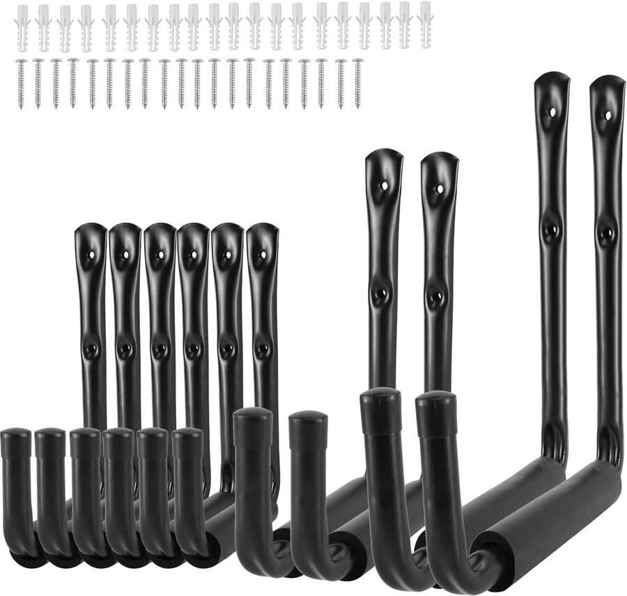 Garage en Tuin Opslag Utility Haken Heavy Duty Muur Mount Beugels Hanger Organizer Voor Organiseren Ladder Tool Stoel Slang Fiets