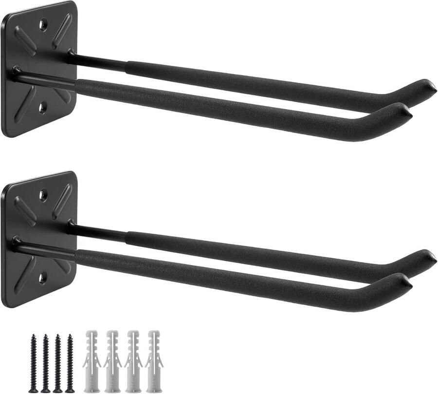 Garage Haken Heavy Duty voor Shed Organizer Wall Mount Tool Organizer Hanger Rack Opslag Haken voor Rark Ladders Stoelen Lengte 32 cm Belasting: 80KG Elk
