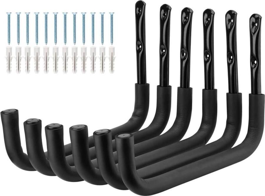 Garage opslag kajak haak heavy duty kano rack 25 kg capaciteit 38 cm hanger voor kano's surfplanken ladders strand stoelen hout fietsen