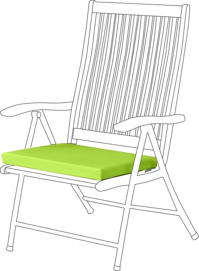 Garden non-slip chair cover hypoallergenic water resistant thick padding with safe straps for indoor and outdoor use garden chair cover 50 cm x 44 cm (lime)