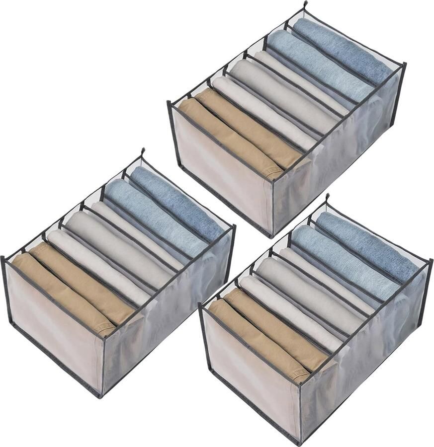 Garderobe kleding organisator gemaakt voor kleding T-shirt jeans broek lade-organisatiesysteem kledingorganizers van gaas broeken overhemden