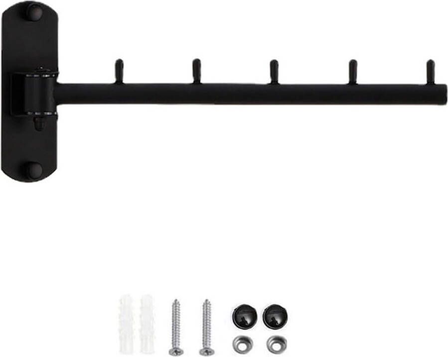 Garderobehaken inklapbaar klaphaak haaklijst roestvrij staal kledinghaken draaibaar inklapbaar wandkledingrek badkamer wandhanddoekhouder voor slaapkamer wasruimte badkamer balkon