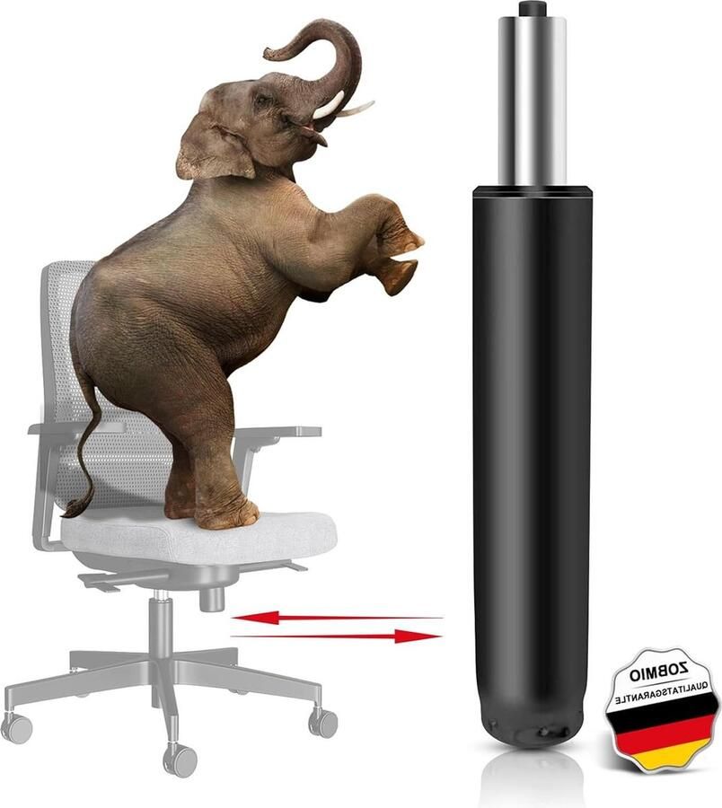 Gasdrukveer pneumatische lift vervanging 1000 lbs (450 kg) draaistoelen bureaustoelen stoelen reserveonderdelen gasveer hoogteaanpassing