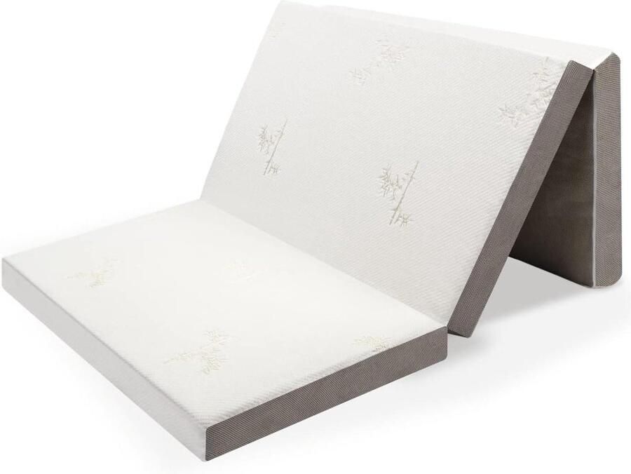 Gastenmatras 10 cm Memory Foam Ultrazachte Afneembare Hoes Antislip Onderkant Kleine Single 190 x 75 x 10 cm vouwmatras