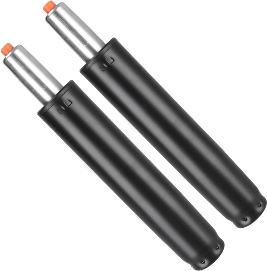 Gasveer 310 mm 455 mm voor bureaustoel met 235 cm zwarte gasdrukdemper tot 450 kg belastbaarheid vervangende gasveer voor kruk draaistoel TÜV stoelen (2 stuks)