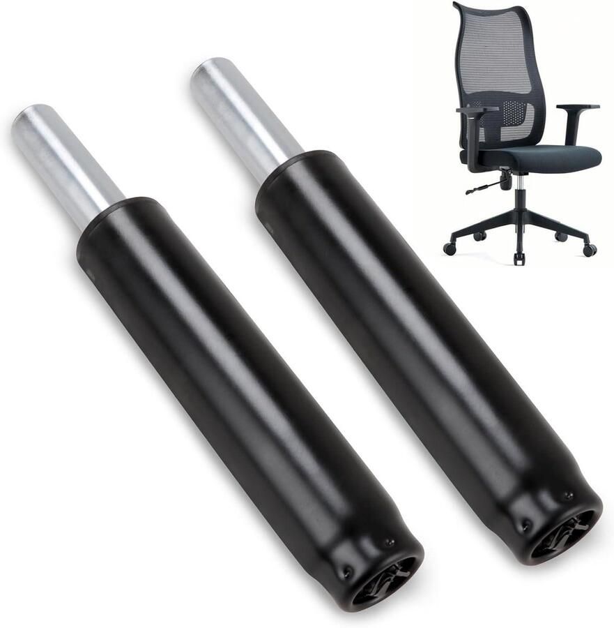 Gasveer belastbaar tot 450 kg gasveren 270-390 mm zwart gasdrukdemper voor bureaustoel managersstoel kruk 2 stuks