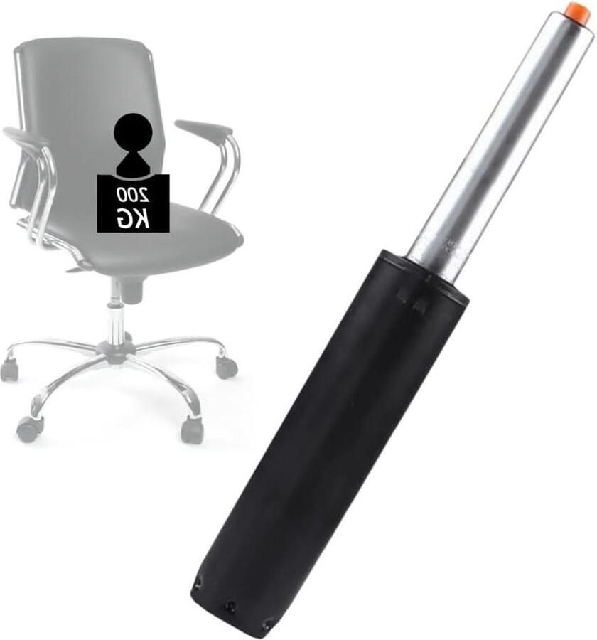 Gasveer bureaustoel reservegasdrukdemper 200 kg belastbaarheid draaistoel managersstoel poef gamingstoel zwart Bureaustoel