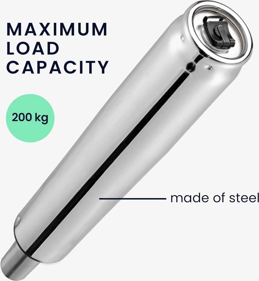 Gasveer Vervanger voor Bureaustoel 280-420 mm Hoogte Geschikt voor Gaming Stoel of Kapperskruk Tot 200 kg