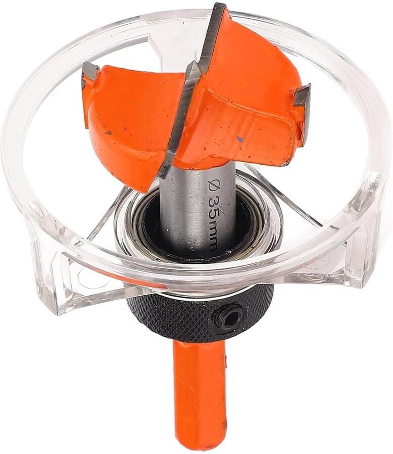 Gatenopener voor houtbewerking- 35 mm boor met stofkap- verstelbaar houtzaaggereedschap met 3 sleuven- houtzaagblad voor het boren in kastdeurpanelen