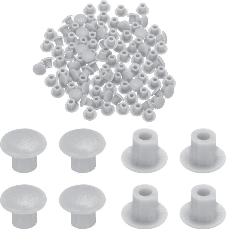 Gatpluggen Lichtgrijs Kunststof Pack van 1000