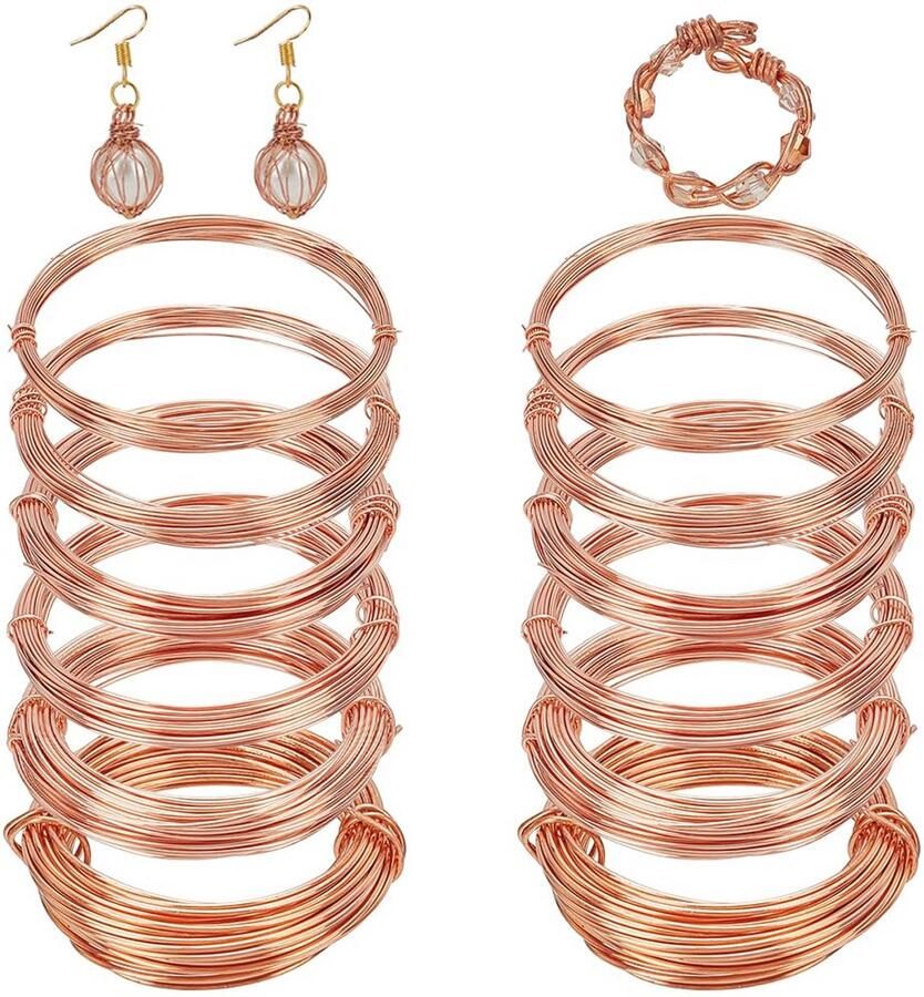 Geassorteerde Zachte Koperdraad 12 Rollen voor Sieraden Maken