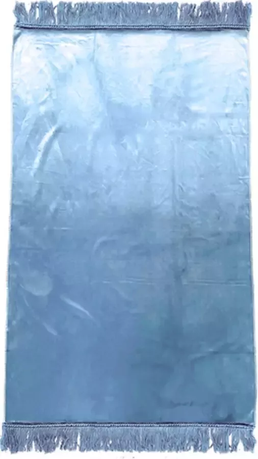 Gebedskleed Fluweel Velours Lichtblauw Islamitisch Ramadan Eid Bidden Salat