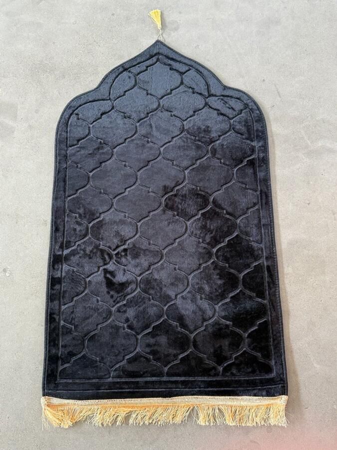 Gebedskleed luxe zwart