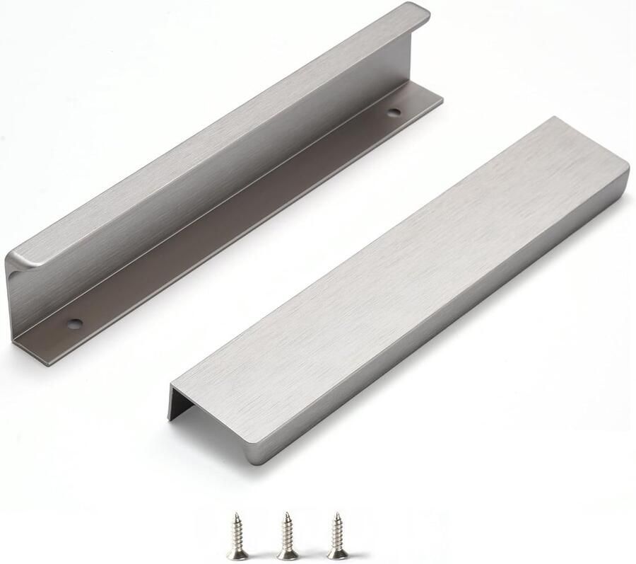 Geboostelde roestvrij stalen kastgrepen 10 stuks 160 mm