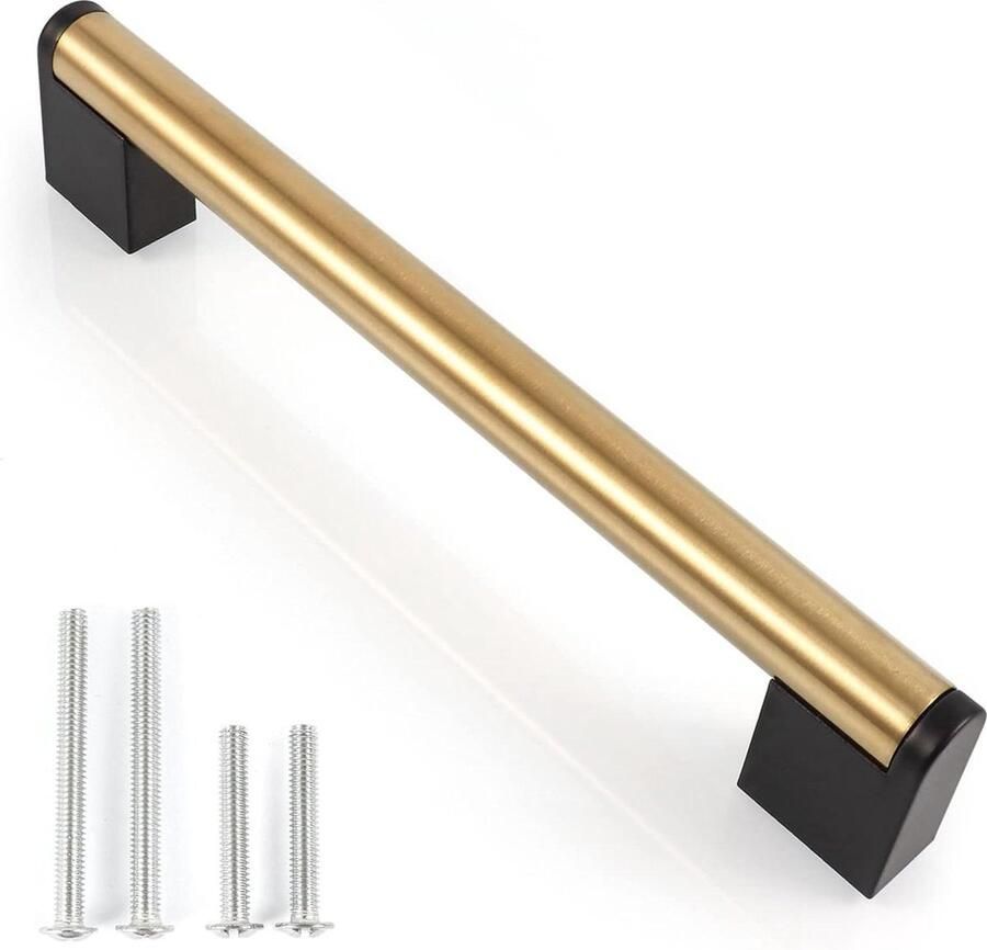 Geborsteld messing kastgreep stanggreep van roestvrij staal 10 stuks antieke keukenkastgreep badkamerdeurkastgrepen Vintage booggrepen meubelgrepen