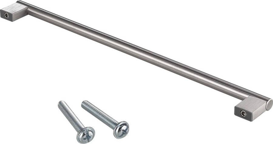 Gedotec Meubelgreep roestvrij staal kastgreep 192 mm deurgreep kastdeur Elhan relinggreep lade Ø 12 mm ladegreep keukenkast & meubeldeur 10 stuks keukengreep rond met schroeven