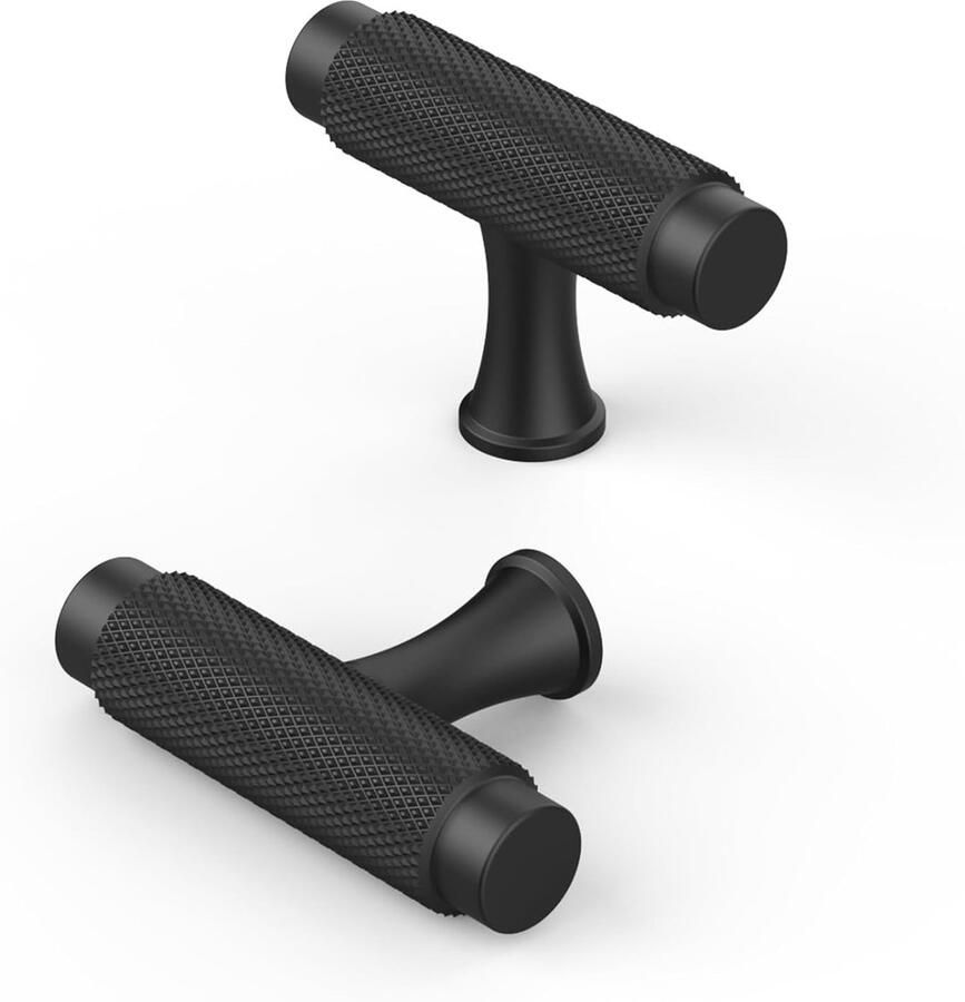 Gekartelde kastknoppen Modern en stijlvol 10 stuks Zwart