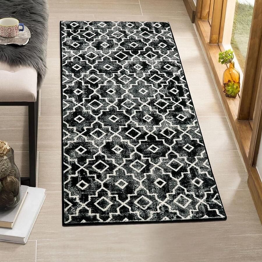 Geometrisch Antislip Vloerkleed Modern en Zacht 60 x 130 cm