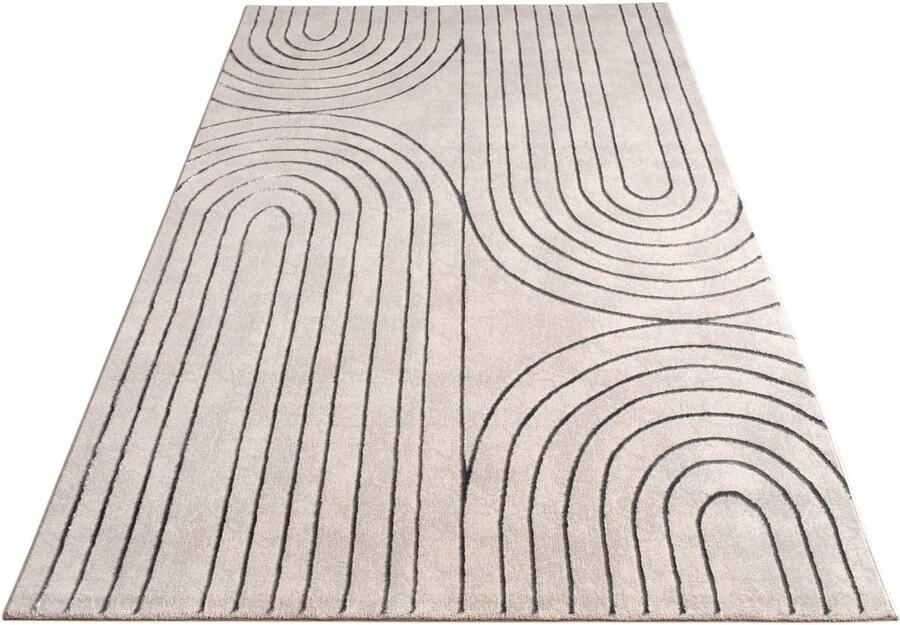 Geometrisch botanisch patroon Tapijt moderne stijl zacht en duurzaam korte stapel