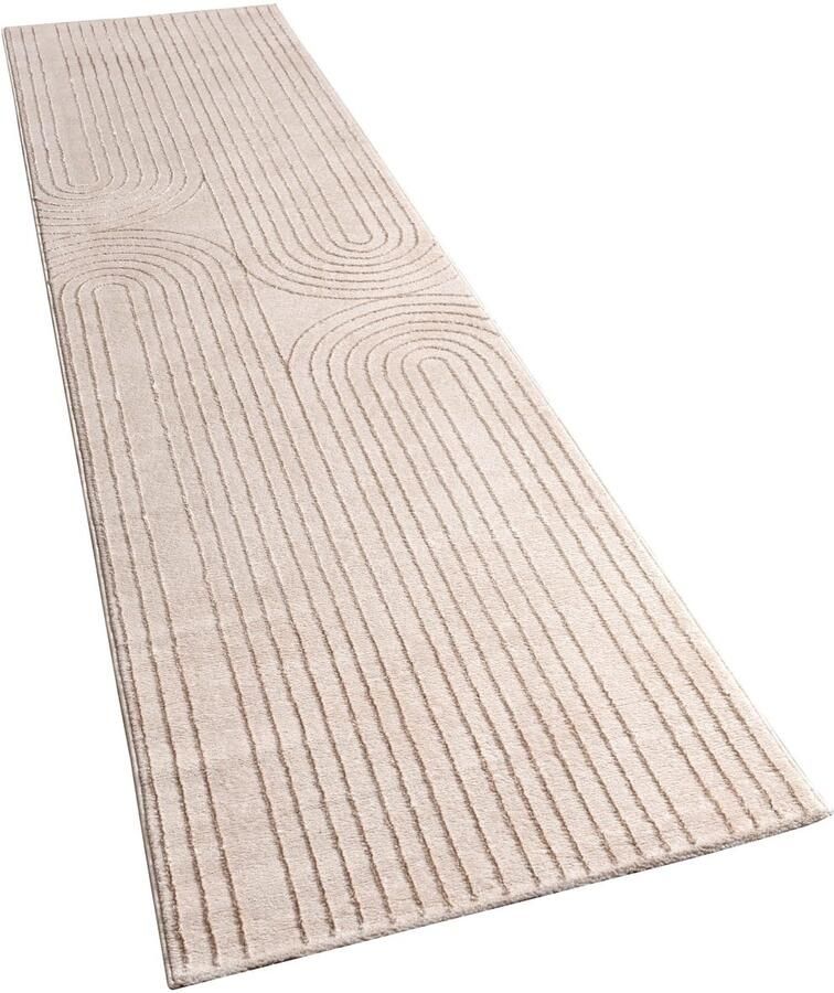 Geometrisch botanisch patroon Tapijt zachte duurzame korte stapel modern en elegant