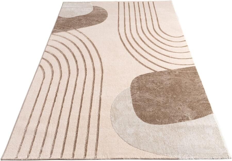 Geometric & Botanical Pattern Rug – Modern – Durable – Soft Short Pile
