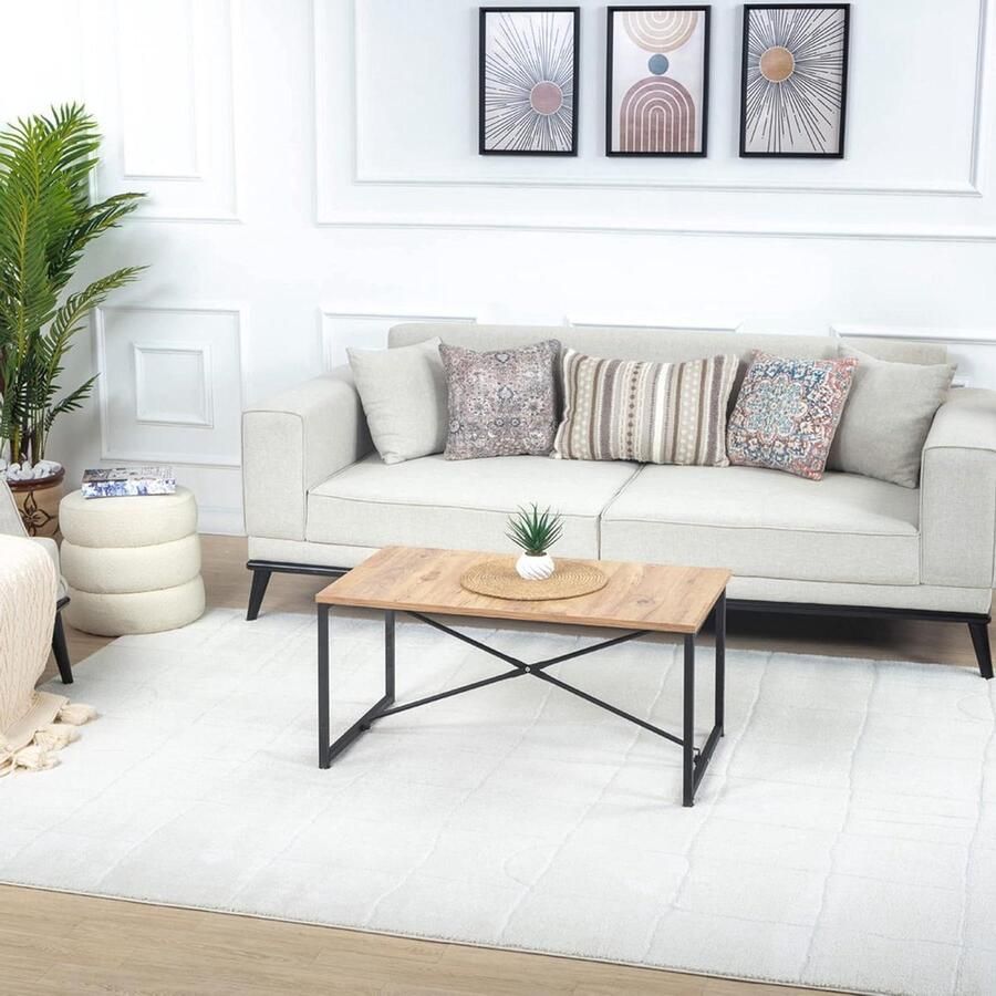 Geometrisch tapijt Scandi Azteekse abstracte tapijten moderne Berber Boho tapijt voor woonkamer eetkamer keuken slaapkamer gemakkelijk te onderhouden groot