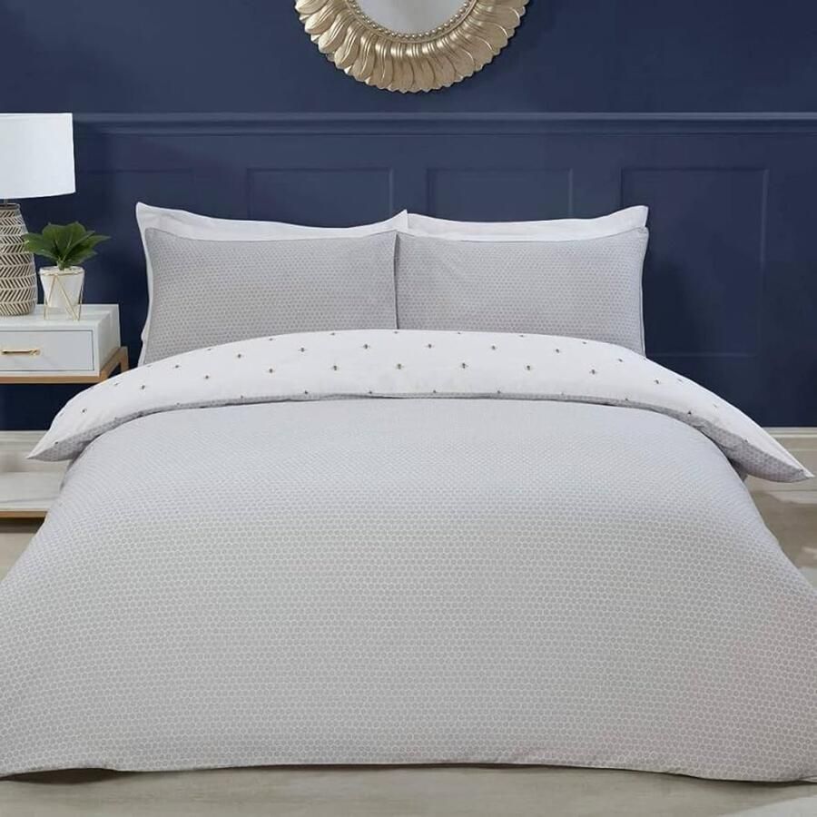 Geometrische Hexagon Dekbedovertrek Set Modern design 1 stuk Super King