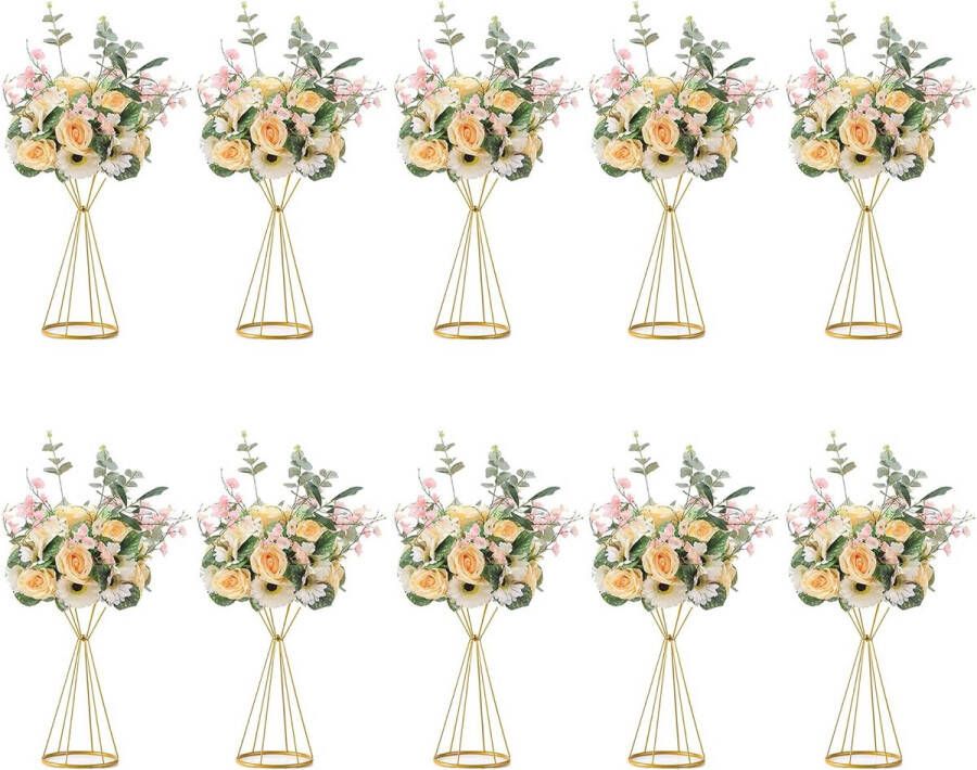 Geometrische metalen bloemenzuil standaard voor bruiloftsreceptie tafels kunstbloemen straatvaas middenstukken decoratie voor feest verjaardag evenement festival