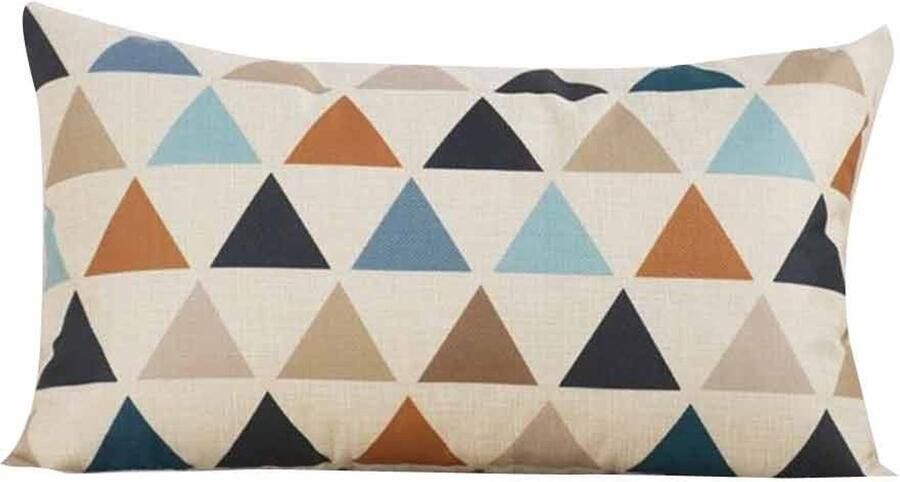 Geometrische print kussenhoes stijlvolle decoratie voor banken 1 stuk katoen 30 cm x 50 cm