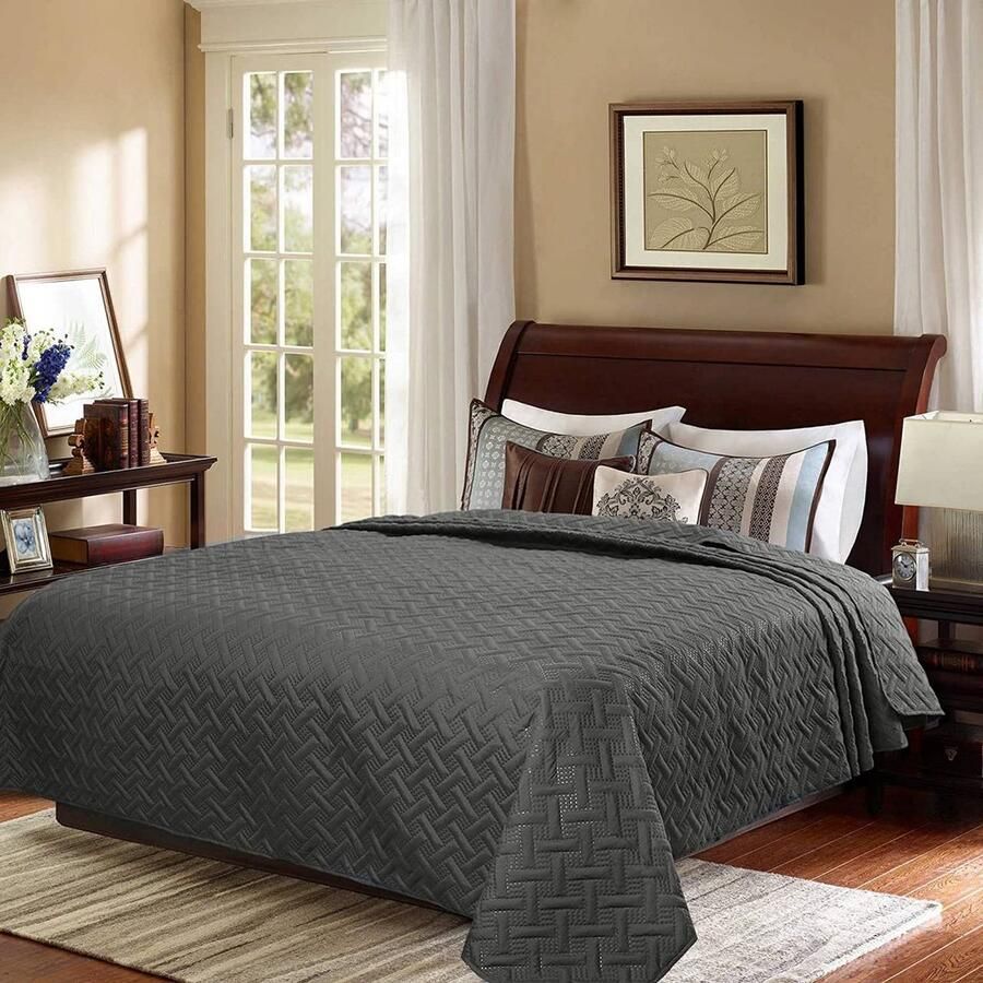 Rootz Living Rootz Geometrische Sprei Dekbedovertrek Omkeerbaar dekbed 100% microvezel Modern design 170 cm x 210 cm 220 cm x 240 cm 240 cm x 260 cm