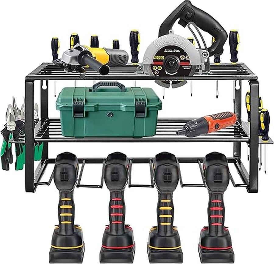 Gereedschapswand werkplaatsrek gereedschapsdrager 40 x 20 x 20 cm