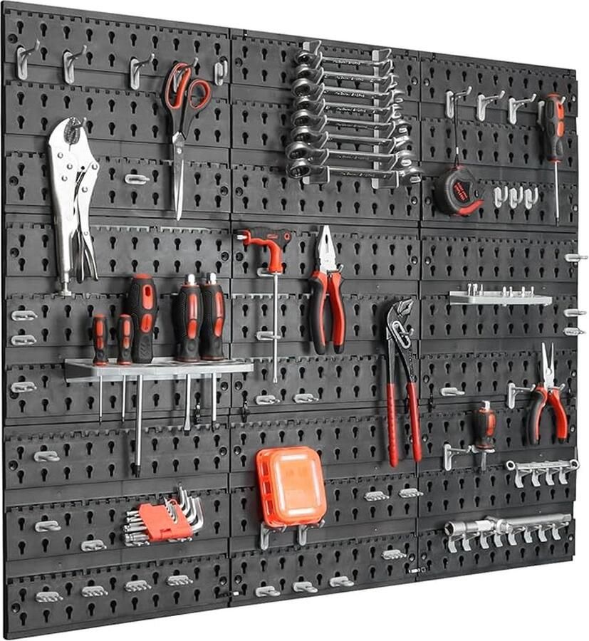 Gereedschapswand werkplaatsrek gereedschapsdrager 73 Pieces 965 x 810 mm