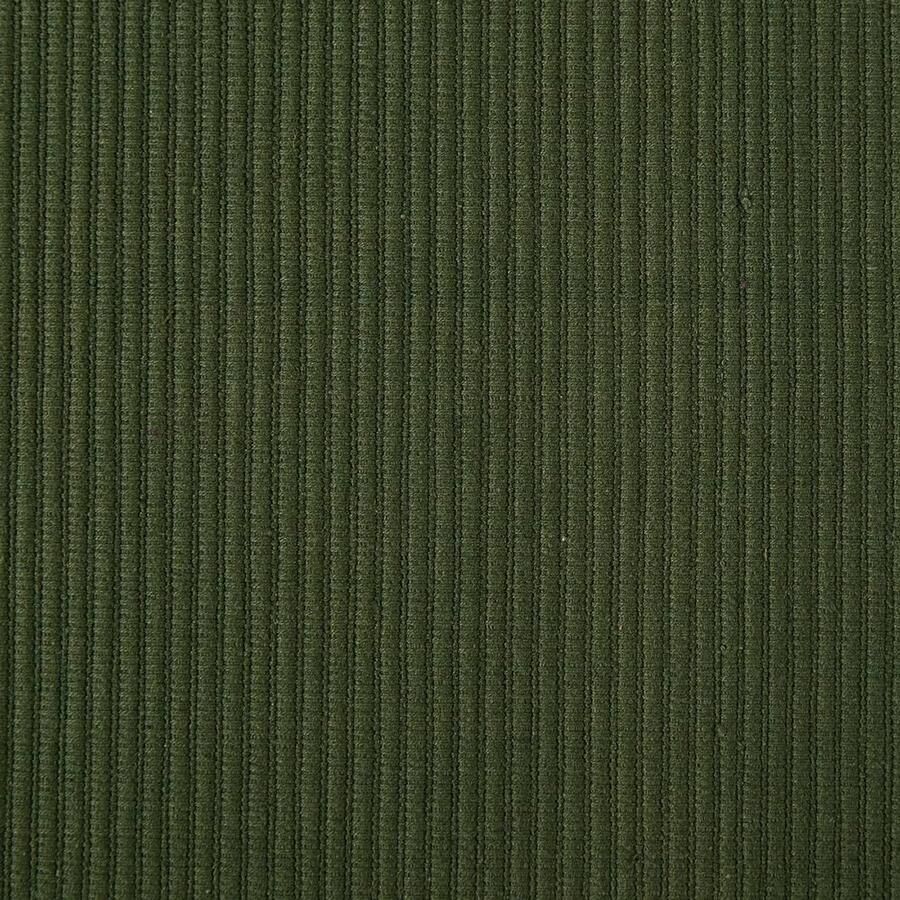 Geribbelde placemat set Donkergroen 6 stuks 100% katoen 33 x 48 cm