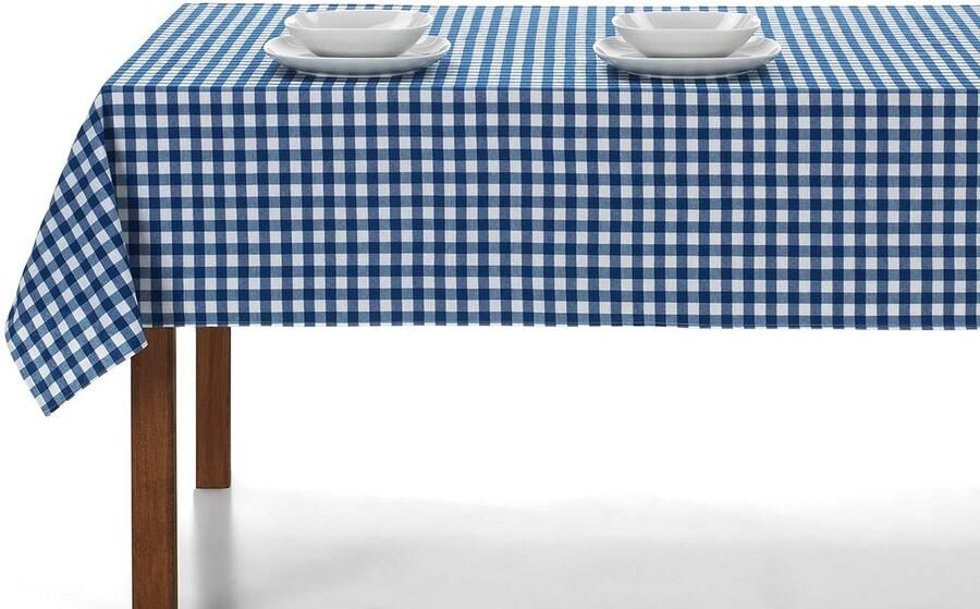 Geruit Tafelkleed Tijdloze Elegantie 1 stuk Hoogwaardige Stof