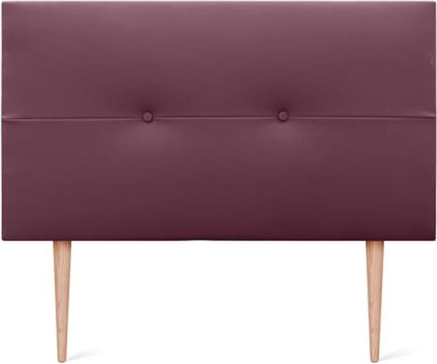 Gestoffeerd hoofdeinde voor bedden Kunstleer en stof 90 x 105 cm Rood