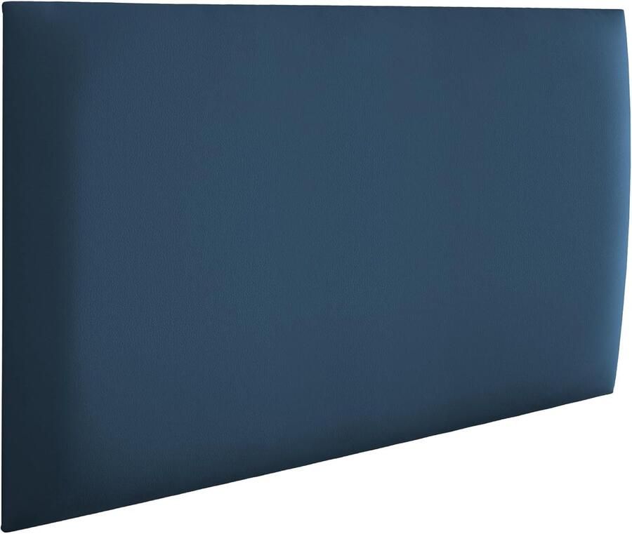 Gestoffeerde 3D-wandpanelen Wandkussen voor bed en wanddecoratie Marineblauw 60 x 30 cm