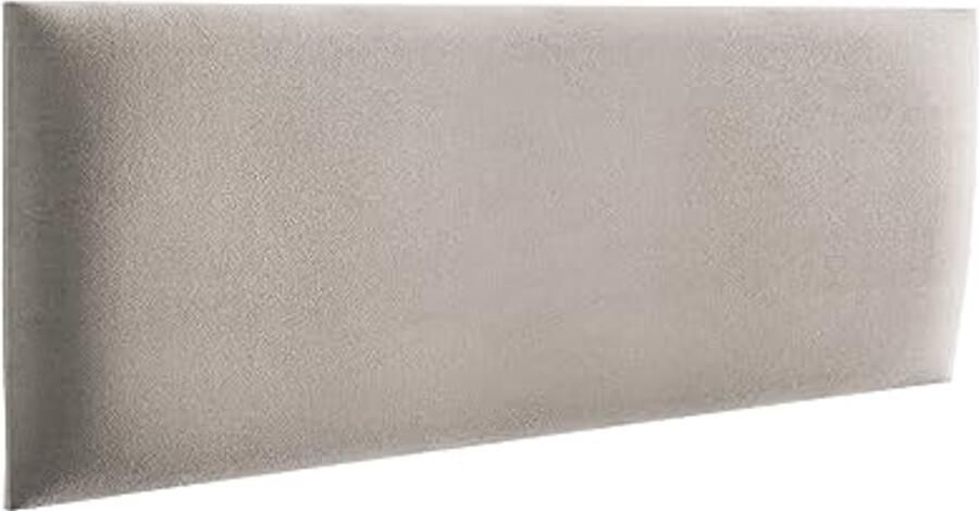 Gestoffeerde wandpanelen 3D schuim panelen voor wanddecoratie Wandkussen als hoofdbord Beige 30 x 15 cm