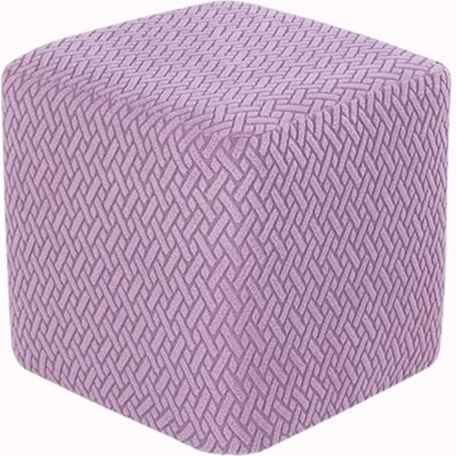 Gestreepte Fluwelen Poef Hoes Vierkant Maatwerk Beschikbaar 40x40cm 45x45cm 60x60cm