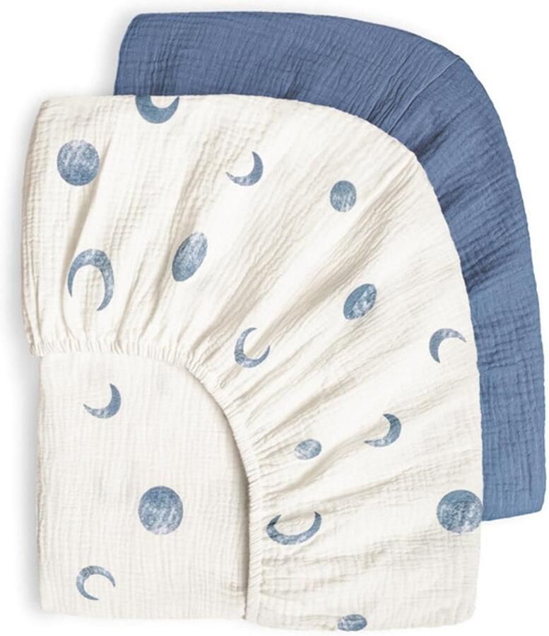 Getailleerd laken 2 stuks M 71*135CM Gekreukt kinderlaken Volledige hoes voor kinderbedje Ademend kinderlaken Wieglaken Zacht en ademend Geschikt voor wiegjes ledikantjes en ovale manden Matrashoes