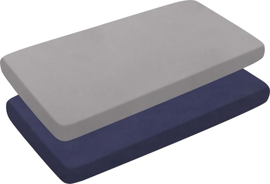 Luvetrex Getailleerde lakens voor kinderbed verpakking van 2 120 x 60 cm polyester zacht hypoallergeen volledig elastische rok ademend gemakkelijk te onderhouden
