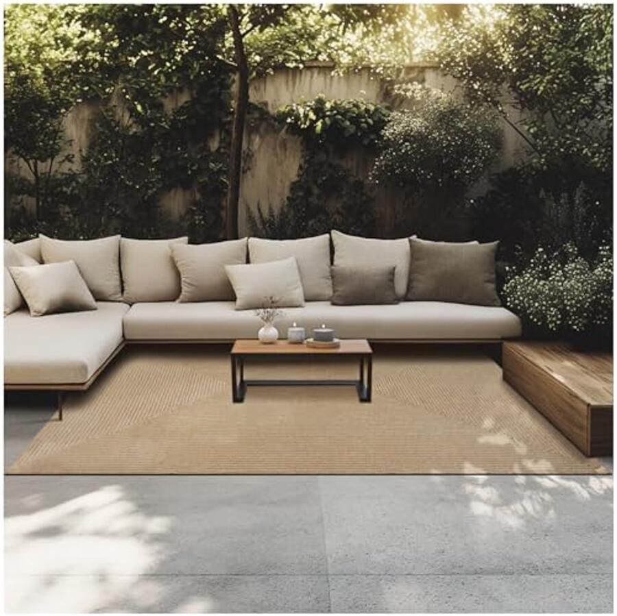 Gevlochten Vloerkleed in Boho-Stijl Duurzaam Jute Vloerkleed voor Binnen en Buiten Onderhoudsvriendelijk en Allergievriendelijk Vintage Tapijt Afmetingen