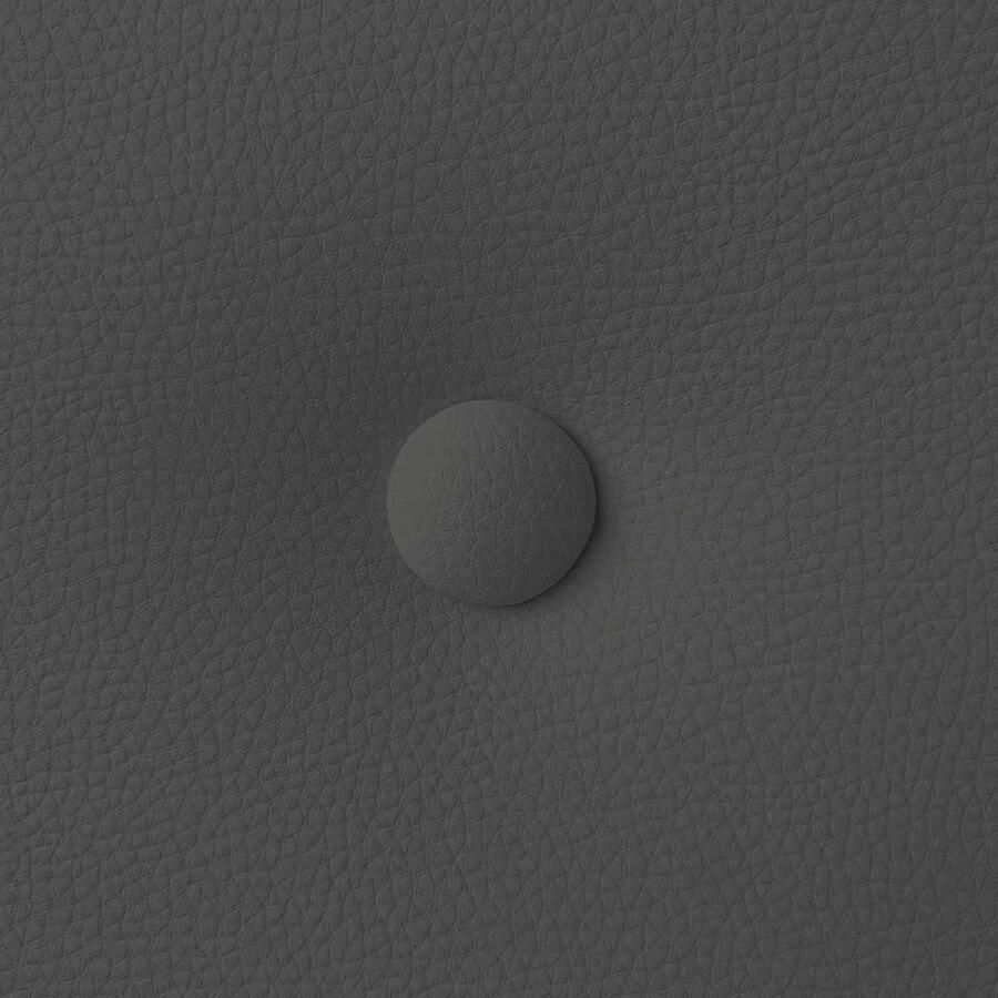 Gevoerd hoofdeinde model Milaan Grijs kunstleer 145 x 60 cm Bed 135 140