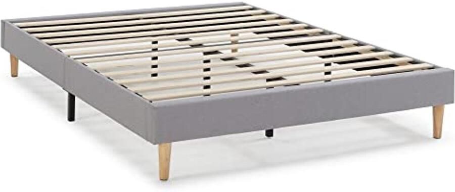 Gevoerde vloerbedekking 160 x 200 cm Lichtgrijs 30 cm Hoogte