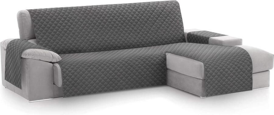 Gewatteerde Beschermende Bankhoezen Geschikt voor Kinderen en Huisdieren 1 stuk Grijs